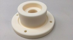 Novellus Type 15-00475-00 Ceramic Top Plate Gas Feed Thru Rev F