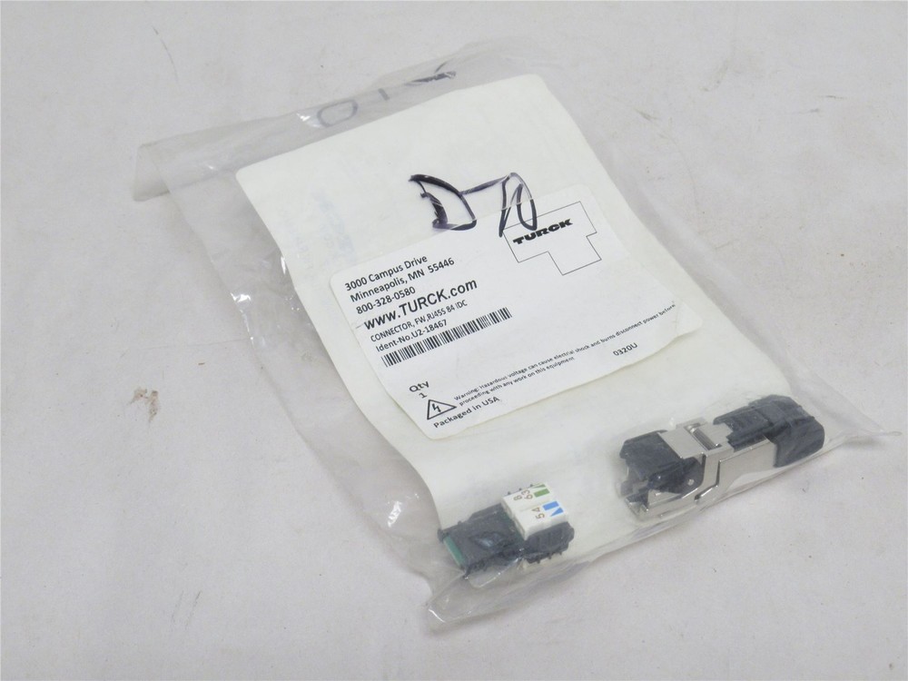 243076 New-No Box; Turck FW RJ45S 84 IDC Ethernet/Modular IO Connector U2-18467