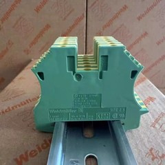 100pcs Weidmuller 1010000000 WPE 2.5 Yellow-green Grounding Terminal Block