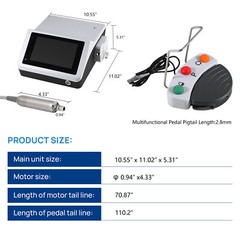 Surgic Pro Dental Implant Motor System LED 20:1 Surgical Handpiece EType Fit NSK
