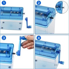 Compact Hand-Powered Paper Shredder – Safe Mini Shredding for Home & Office