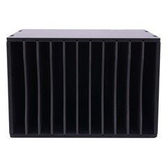 15.7in Desktop Sorter 11 Compartment Wooden Office Desk File Holder Organizer