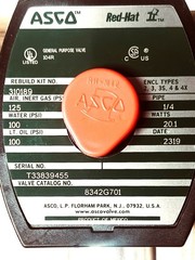 ASCO RED-HAT 8342G701 SOLENOID VALVE 4 WAY STAINLESS STEEL BODY PTFE SEAL NEW