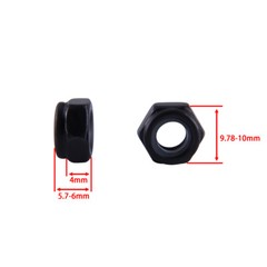 Hex Nuts 30pcs,M2/M3M4/M5/M10 Self-Lock Nuts,For Indoor and Outdoor Decoration