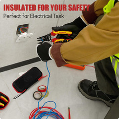Insulated Wire Stripper and Cutter with Tool Storage Case, 1000V Insulated Multi