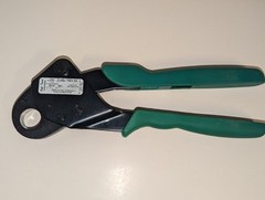 NEW McDonald 2301ACT & 2302 1/2 & 3/4 Pex Angle Crimp Tool With Copp Crimp Rings