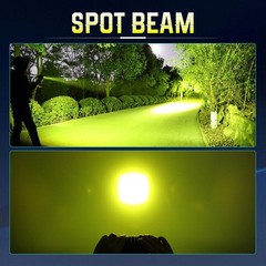 4″ 180W Yellow LED Work Light Pods Flood Beam for ATV UTV Truck SUV Fog Driving