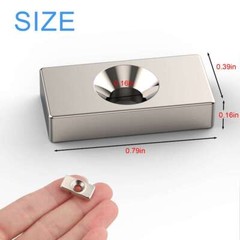 10~100Pc Strong Magnets Countersunk Ring 20x10x4mm Rare Earth Neodymium 4mm Hole