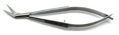Castroviejo Angled Scissors Sharp/Sharp 4.75″ Sqeeze Spring Micro Instruments