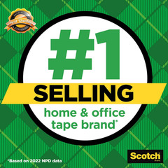 Scotch Invisible Matte Finish Magic Tape with Dispensers 3/4 Inches x 300 Inches