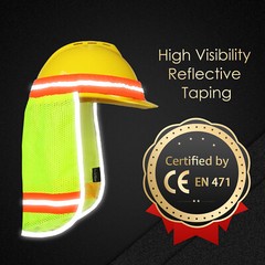 EvridWear Hard Hat Sun Shade Shield – Construction, Outdoor Work, UV Protection