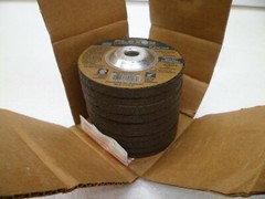 FLEXON FLEXOVIT A0034 GRINDING WHEEL TYPE 27 3″ DIA x 1/4″x 3/8″ LOT OF 20 NOS