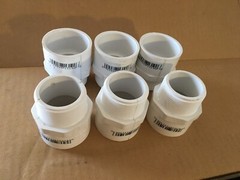 Lasco Adapter PVC Fitting White 1-1/2-in x 1-1/2-in, (6 PK)