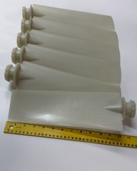 x6 4ZR Multi-wing fan blade, cut to your specified length , with pitch pins