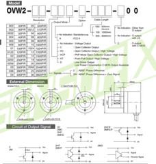 NEMICON OVW2-18-2C Encoder 1800P/R New 1PCS