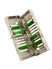 GERMAN DENTAL SURGICAL AUTOCLAVE STERILIZATION CASSETTES FOR 8 INSTRUMENTS