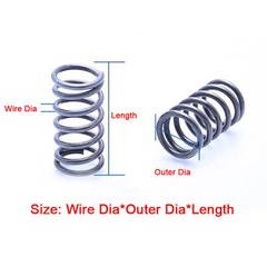 Wire Dia. 3mm Black Compression Spring Spring Steel OD. 28~40mm Length 30~100mm