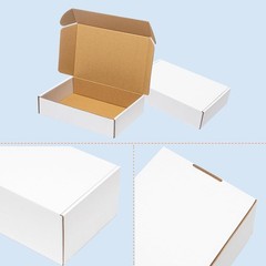 Shipping Boxes 7x5x2″ 25 Pack – White Corrugated Cardboard Box Mailers for Sm…