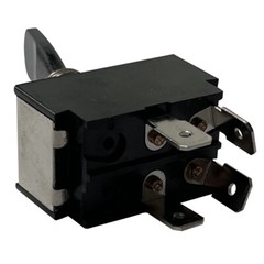 Heavy Duty Off / On (1) / On (1+2) Metal Toggle Switch 20 Amps 12 Volt Fits 1/2″