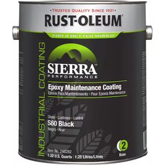 Rust-Oleum 248282 Epoxy Maintenance Coating Base, Black, Gloss, 1 Gal, 230 To