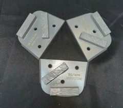 3 30/40 grit medium bond trapezoid diamond inserts concrete Lavina 2 segments