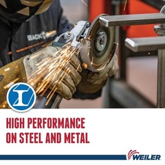 Weiler 57121 Tiger 4-1/2″ Grinding Wheel, Type 27, 1/4″ Thick, A24R… Fast Ship