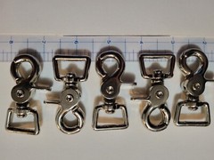 3/4″ Zinc Die Cast Swivel Square Eye Trigger Snap (5 count) 2 3/8 long. SWL 80