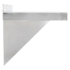 12″W x 108″L Stainless Steel Heavy Duty Kitchen Overshelf Solid Wall Mount Shelf