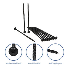 Lag Screws 6 Inch, 50PCS Heavy Duty Construction Screw, Structural Wood Screw #1