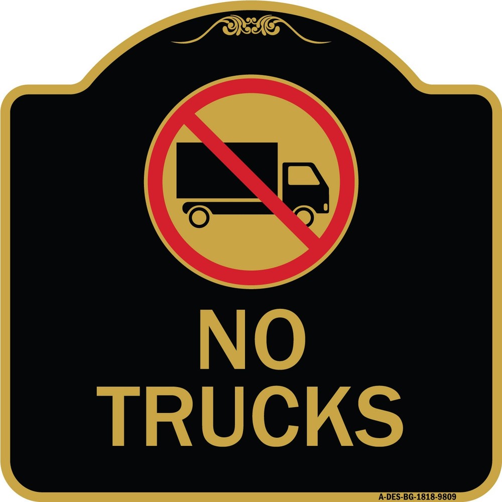 Designer Series – No Trucks With Graphic Black & Gold Heavy Gauge Aluminum