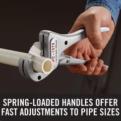 Ridgid Plastic Pipe Cutter PC-1375 / 23493 Spring Loaded Handles 1/8″-1-3/8″