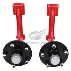 2Pack Shipping Container Wheels 5×5.5 Lug Wheels Kit with Ratchet Strap NEW
