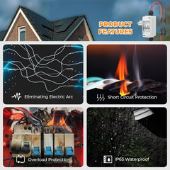 50A Solar Panel Disconnect Switch 400V DC/AC PV Disconnect Switch Outdoor Miniat