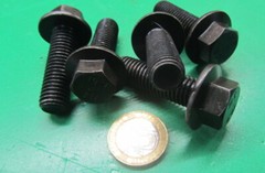 Flange Tap Bolt, Steel 10.9 Metric, FT, M12 x 1.75 x 40 mm Length, 20 Pc