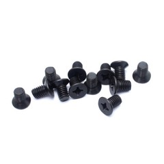 M3 M4 M5 M6 Black Steel Phillips Cross Recessed Countersunk Flat Head Screw Bolt
