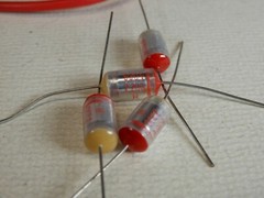 Siemens Styroflex Polystyrene Capacitors 2200pf .0022uf 630V (4) NOS