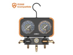 NAVAC N2A4B – Analog Manifold Gauge (Refrigerants R-454B, R-32, R-410A, R-22)