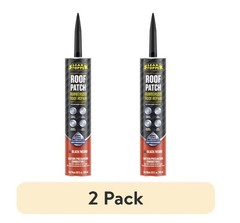 (2 pack) Leak Stopper Roof Patch, Black, 10 oz Tube