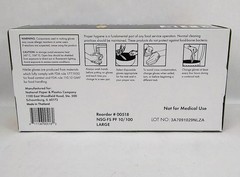 Box of 100 Nitrile Gloves Large L Powder Free Blue GNPR-LG-1A