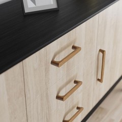 3.78 in beech 4 pcs Round Wooden Drawer Pulls cabinets Handle Kitchen Door