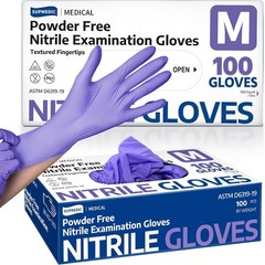 Ambidextrous Nitrile Gloves – 100 Latex-Free, Waterproof & Ideal for All Uses