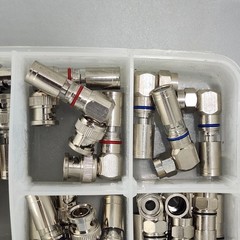 Ideal 33-639 Pro Compression Starter Kit Coax Cable Connector Cut Strip Tools