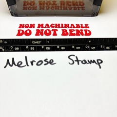 Non Machinable Do Not Bend Rubber Stamp Red Ink Self Inking Ideal 4913