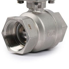 U.S. Solid 1 1/2 inch Motorized Ball Valve with US Plug Stainless Steel 110V AC