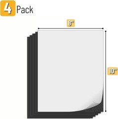 Customizable 8″ x 10″ Adhesive Magnetic Sheets – 4 Pack for Unlimited Creativity