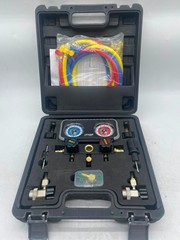 Lichamp HVAC R410A R134A R22 R32 Manifold Gauge Set AC Recharge Hose Kit- OB