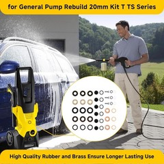 General Pump Rebuild Kit T/TS Series 20Mm Pressure Washer Seal Packing Kit