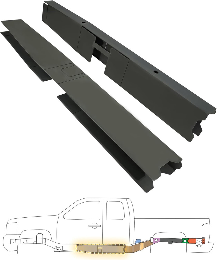 Full Center Frame Rust Repair Kit Fit for 2007-2014 2Nd Gen Chevy Silverado & 3R