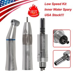 Dental Slow Low Speed Straight Handpiece Air Motor 4Holes E-type NSK STYLE WY4