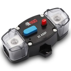 2 PACK 30 Amp 12-48V DC Inline Circuit Breaker with Cover Car/Audio/Boat/Solar